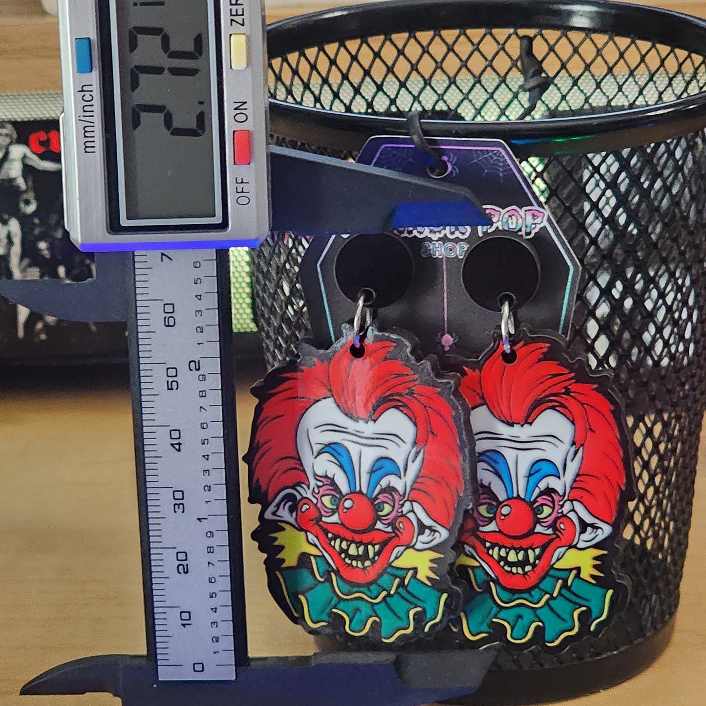 Killer Space Clown Earrings