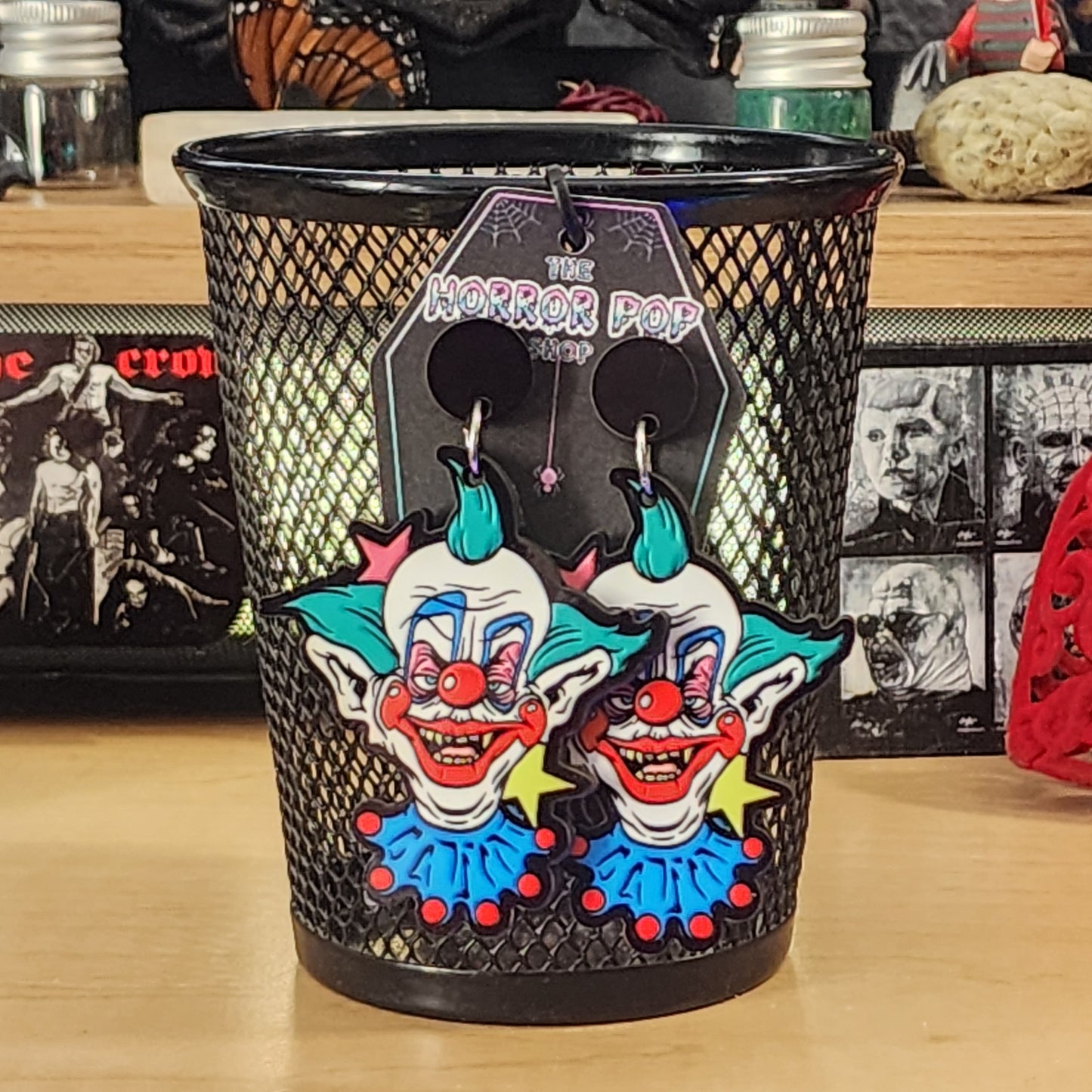 Killer Space Clown Earrings