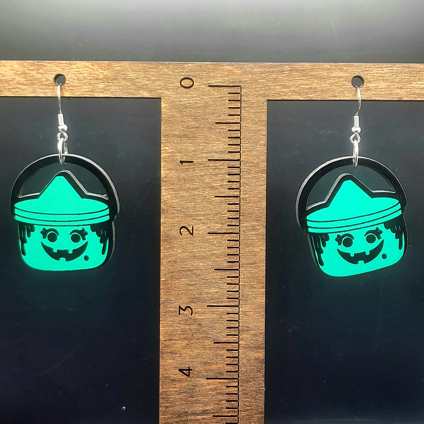 Halloween Witch Pail Earrings