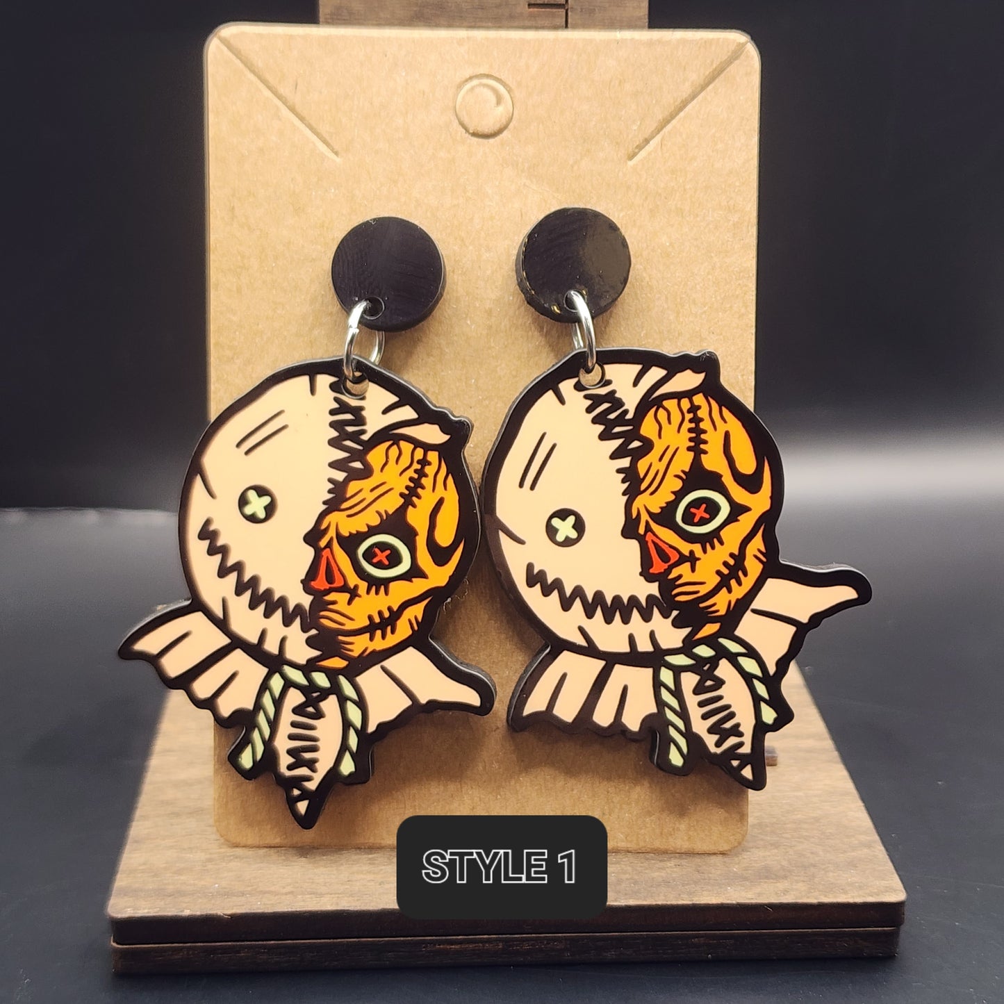 Scary Sweet Trick or Treat Earrings