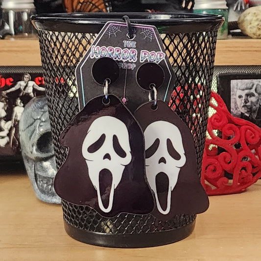 Screamface Ghost Earrings