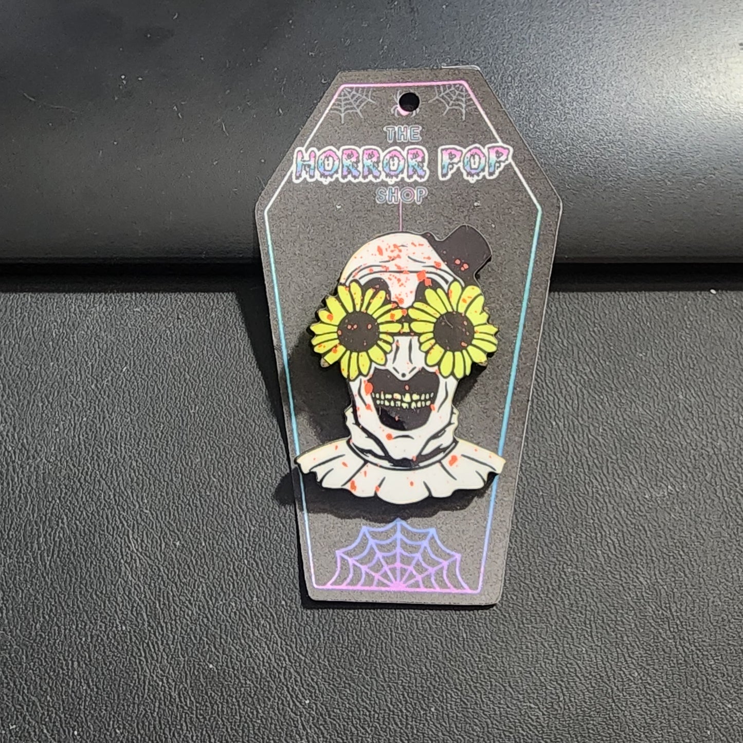 Terrifying Clown in Glasses Pin