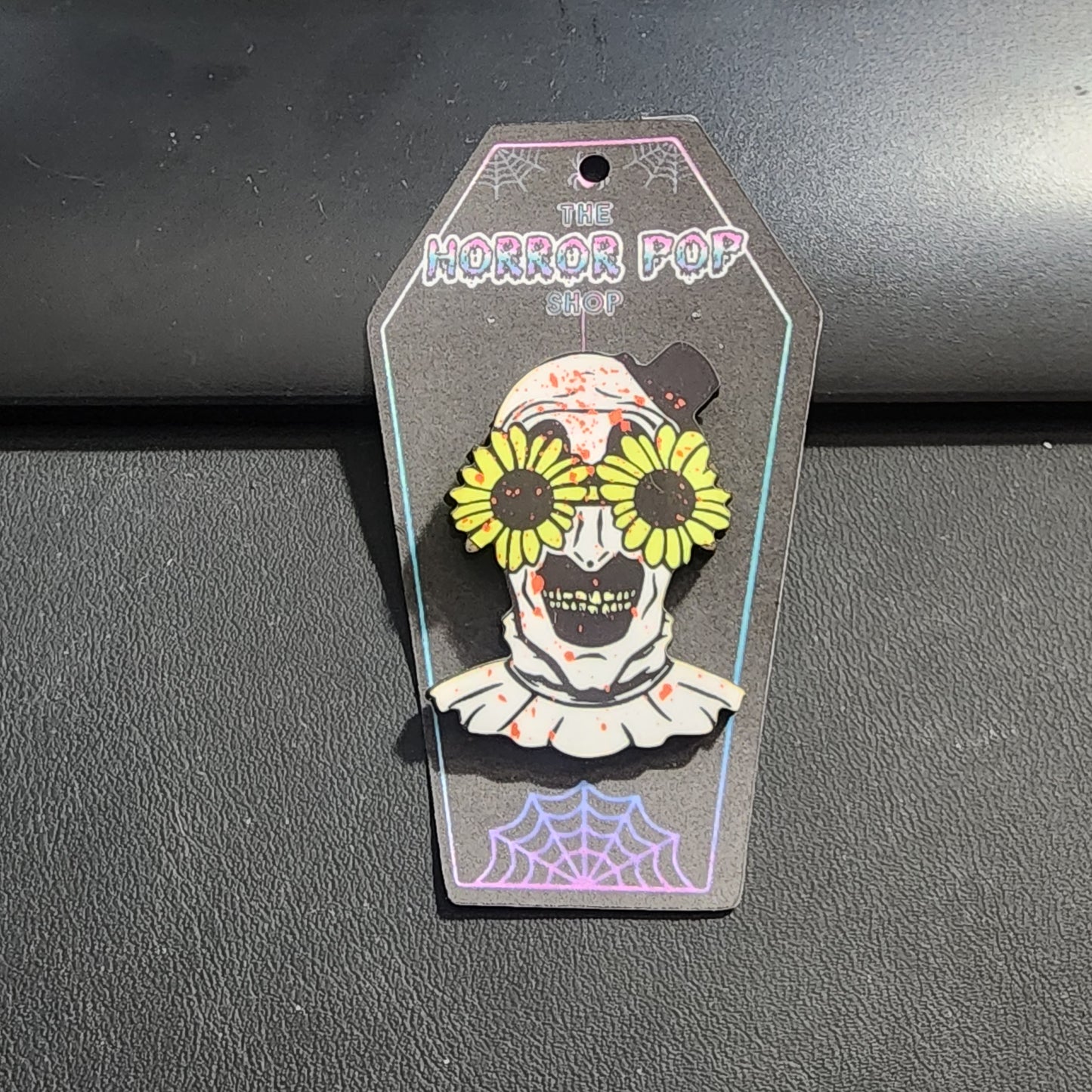 Terrifying Clown in Glasses Pin