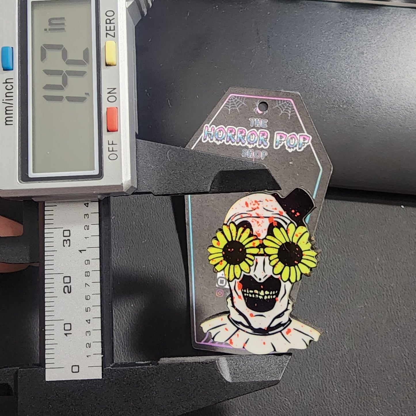 Terrifying Clown in Glasses Pin