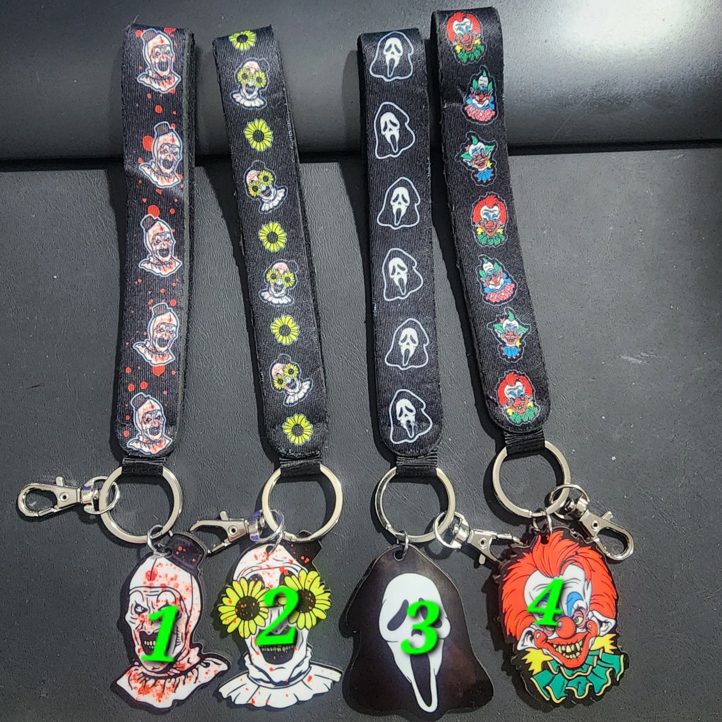 Horror Character Keychain with Charms